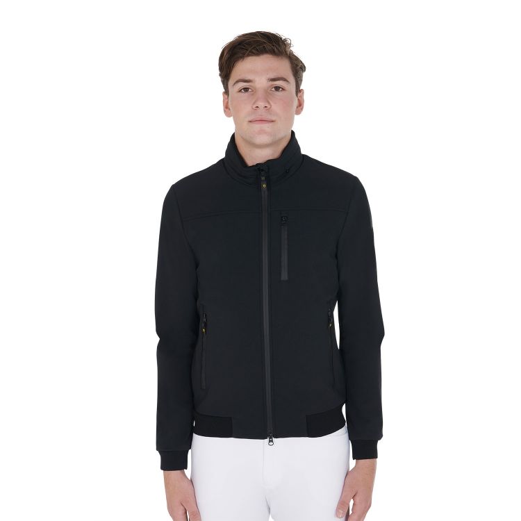 Men's jacket in technical fabric with pull-out hood