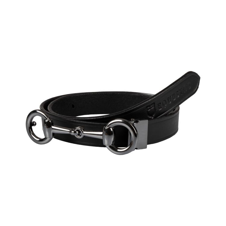 Women's belt snaffle bit buckle