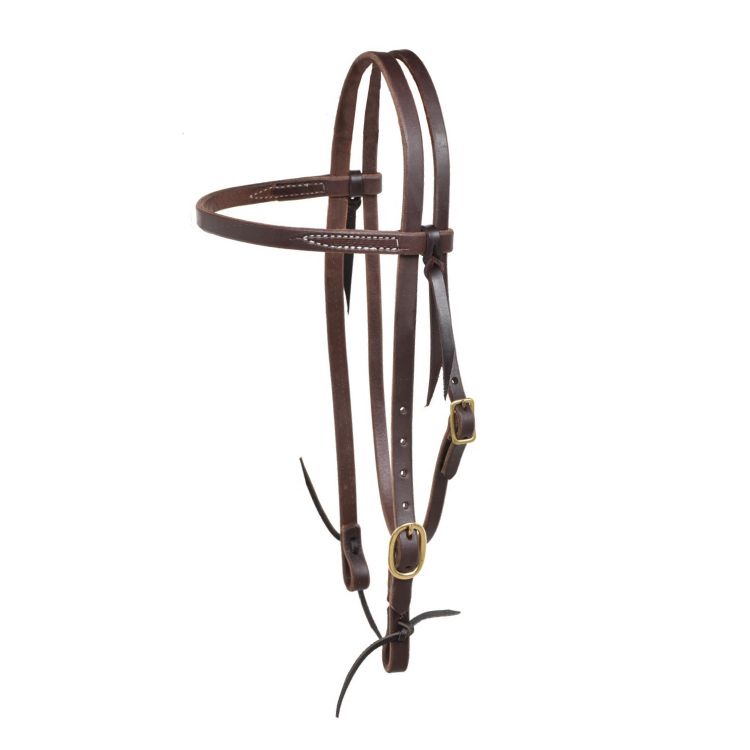 SINGLE ADJ BROWBAND WESTERN BRIDLE