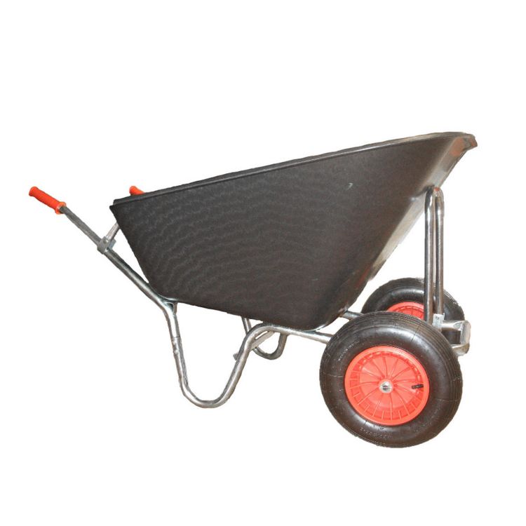 GARDEN AGRI TWO-WHEEL WHEELBARROW 160 L REINFORCED FRAME