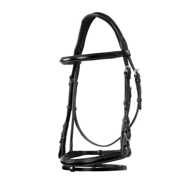 Jumping leather English bridle