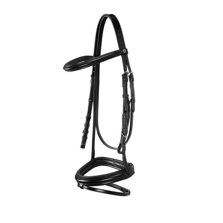 English leather bridle with rubber reins