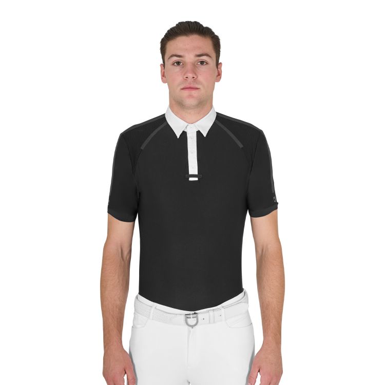 Men's slim fit short sleeve competition polo shirt
