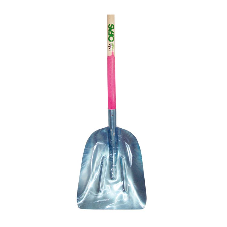 GALVANIZED SHOVEL WITH WOODEN HANDLE