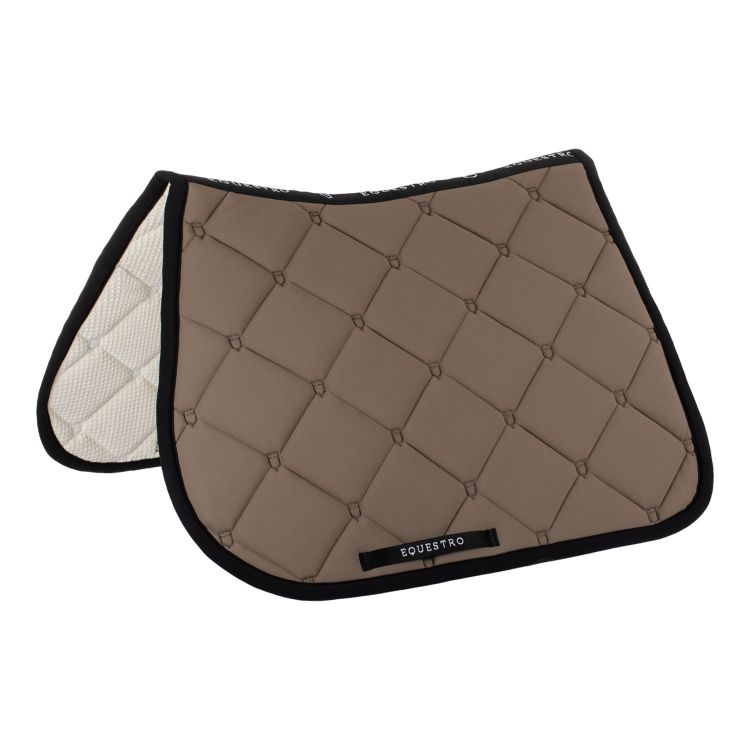 Jumping saddle pad in technical fabric