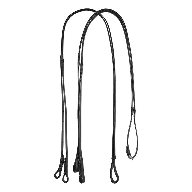 Dressage leather double reins