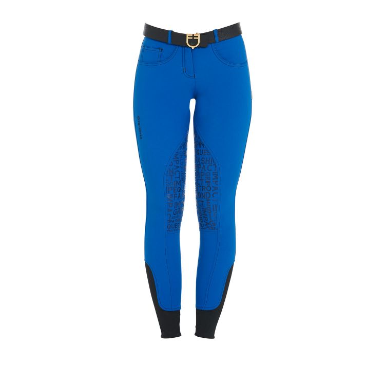 Women's knee grip breeches in technical fabric