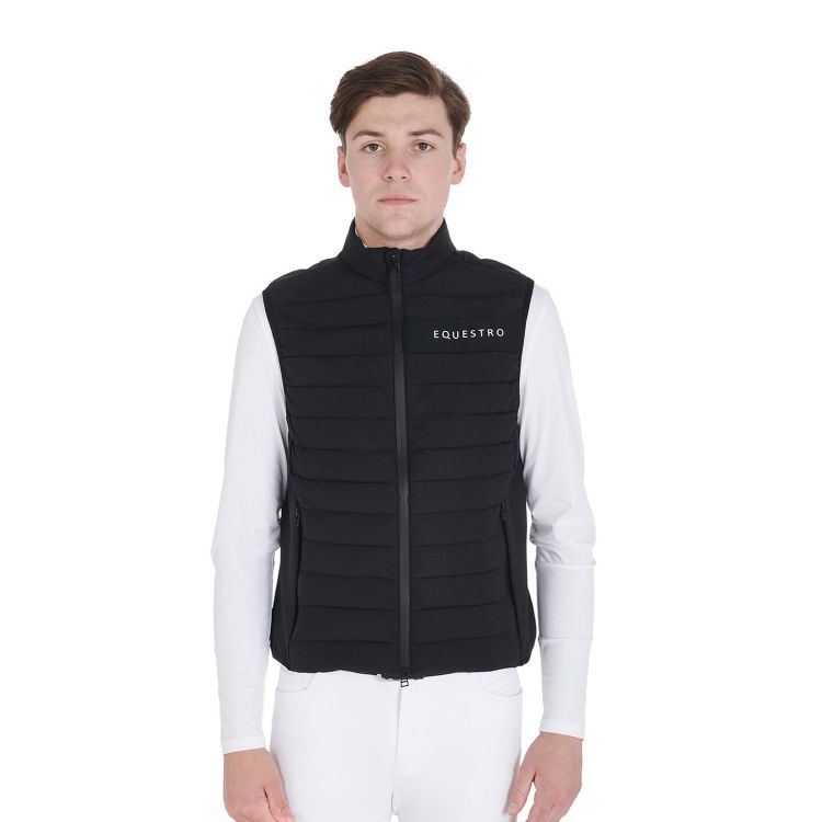 Men's vest in windproof technical fabric