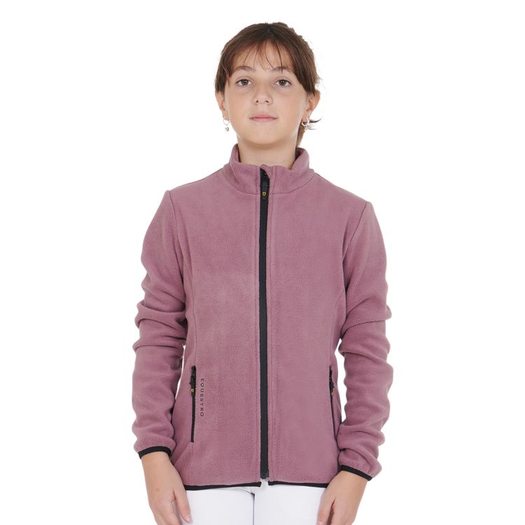 Kids' fleece sweatshirt with front zip