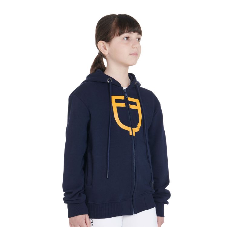 Kids' sweatshirt with zip and hood