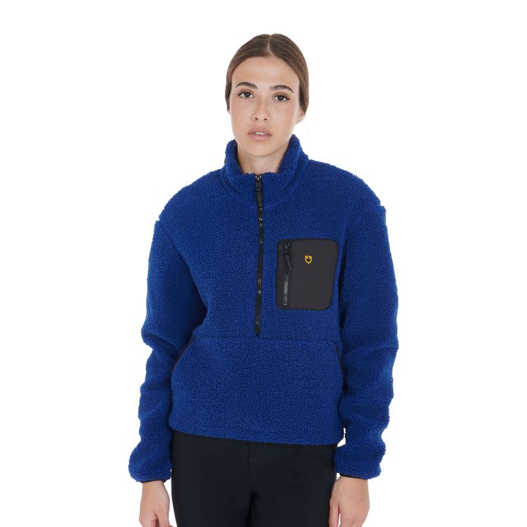 Women's sweatshirt in fleece with kangaroo pocket