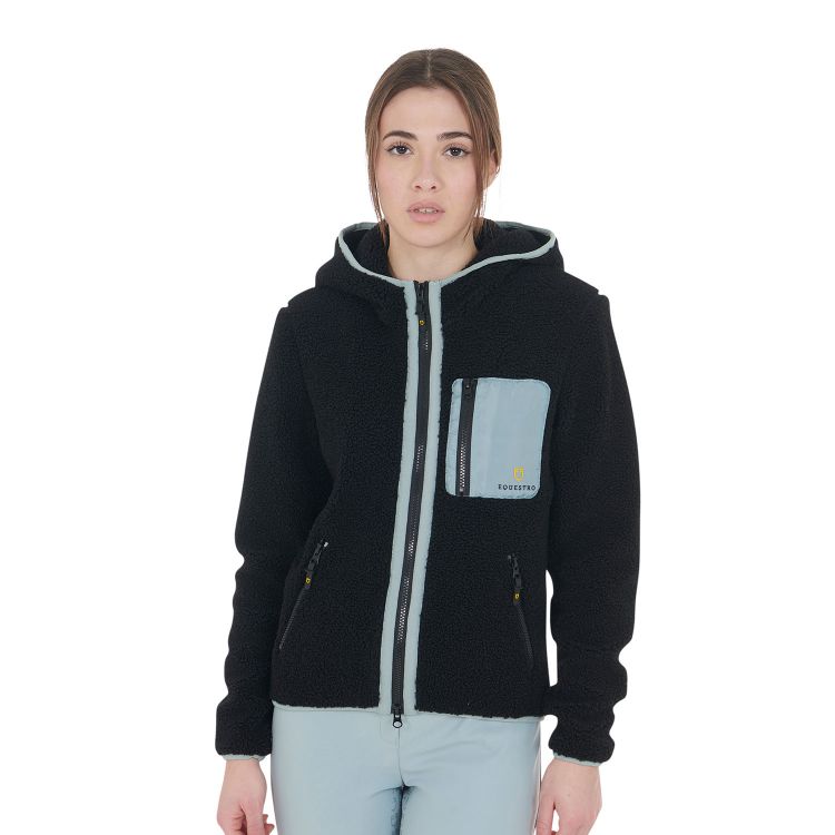 Women's sweatshirt in fleece with front pocket
