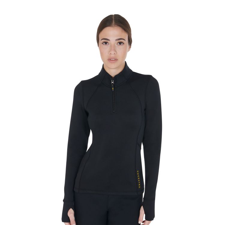 Women's slim fit sweatshirt in technical fabric