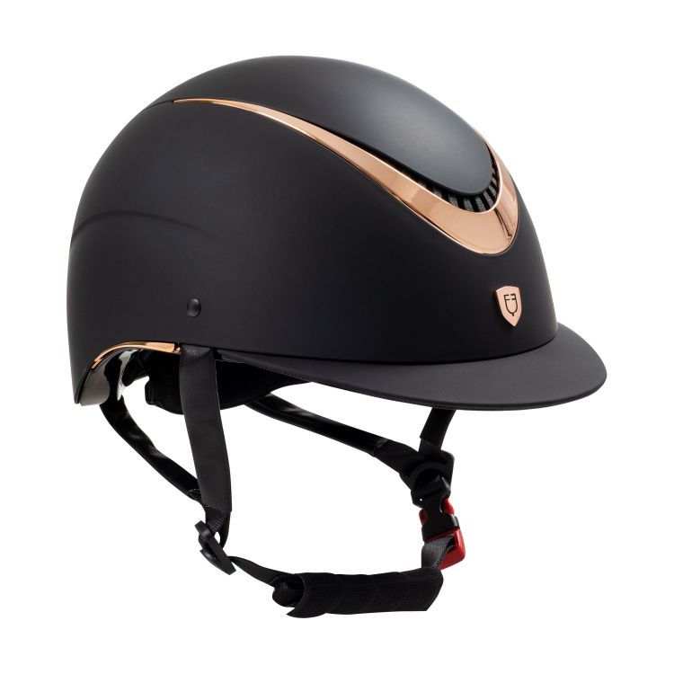 Unisex helmet with shiny frame