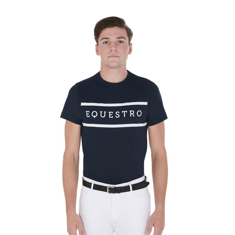 Men's slim fit T-shirt with contrasting lettering