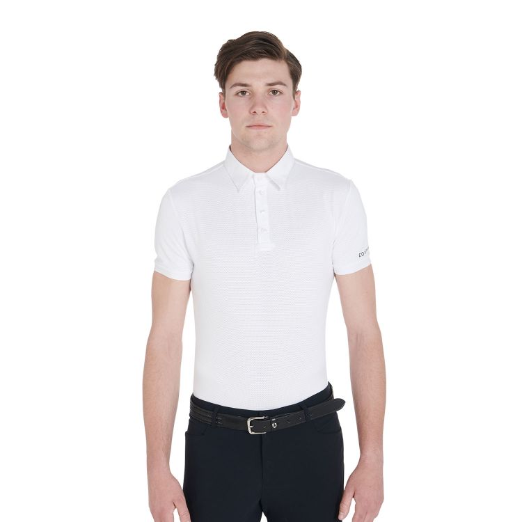 Men's slim fit competition polo shirt