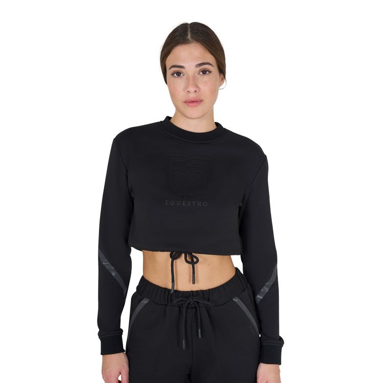 Women's cropped crewneck sweatshirt