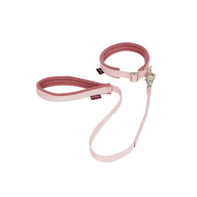 TOY PUPPY COLLAR & LEAD PINK QUARTZ