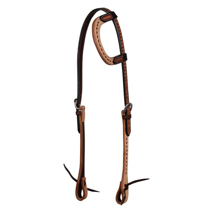 2 TONE ONE EAR WESTERN BRIDLE