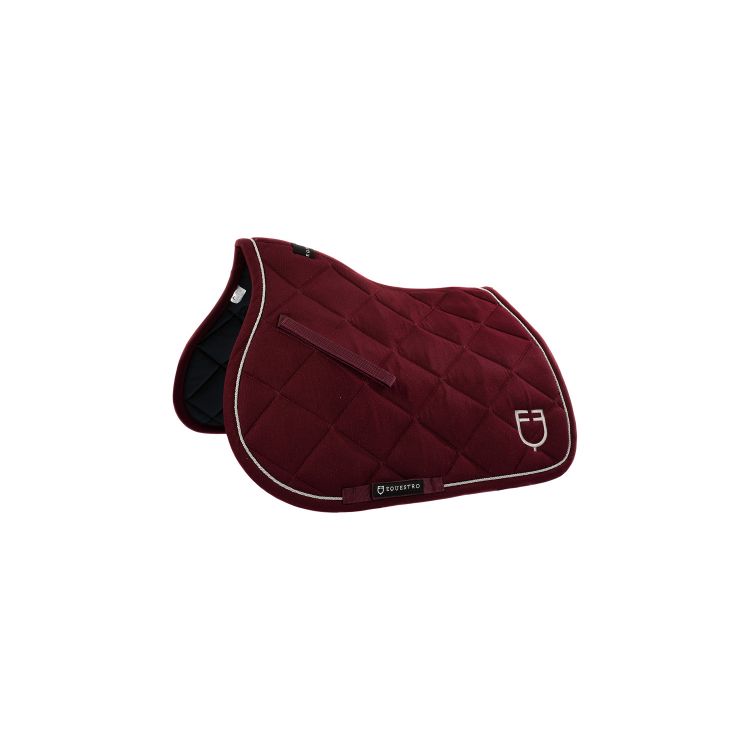 Pony jumping saddle pad in cotton with logo