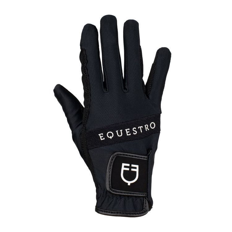 Gloves in technical fabric with multicolor logo