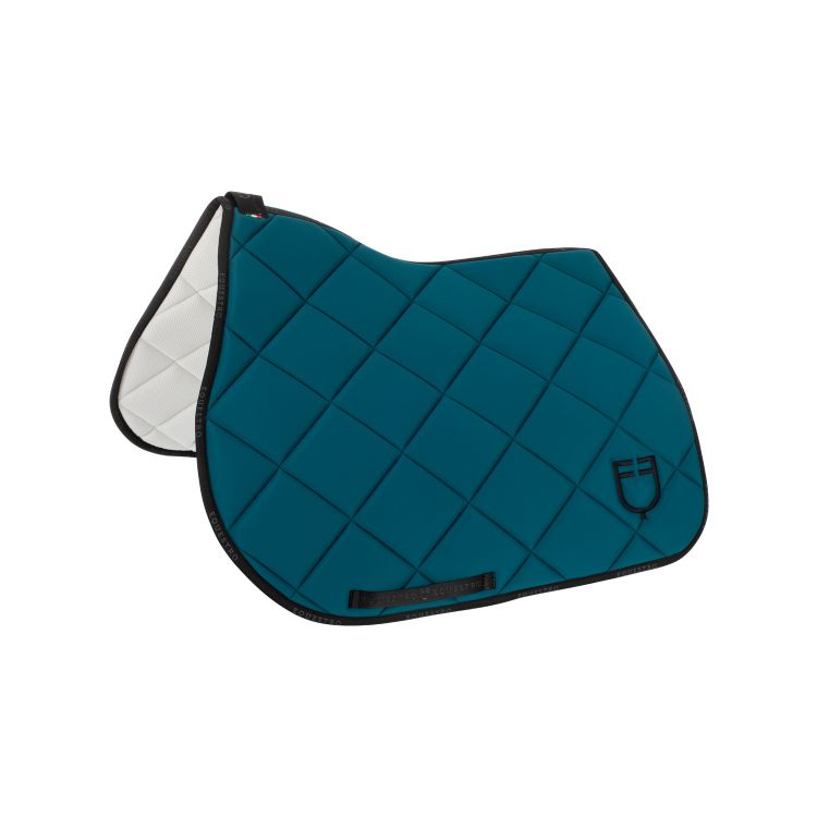 Jumping saddle pad technical fabric with logo
