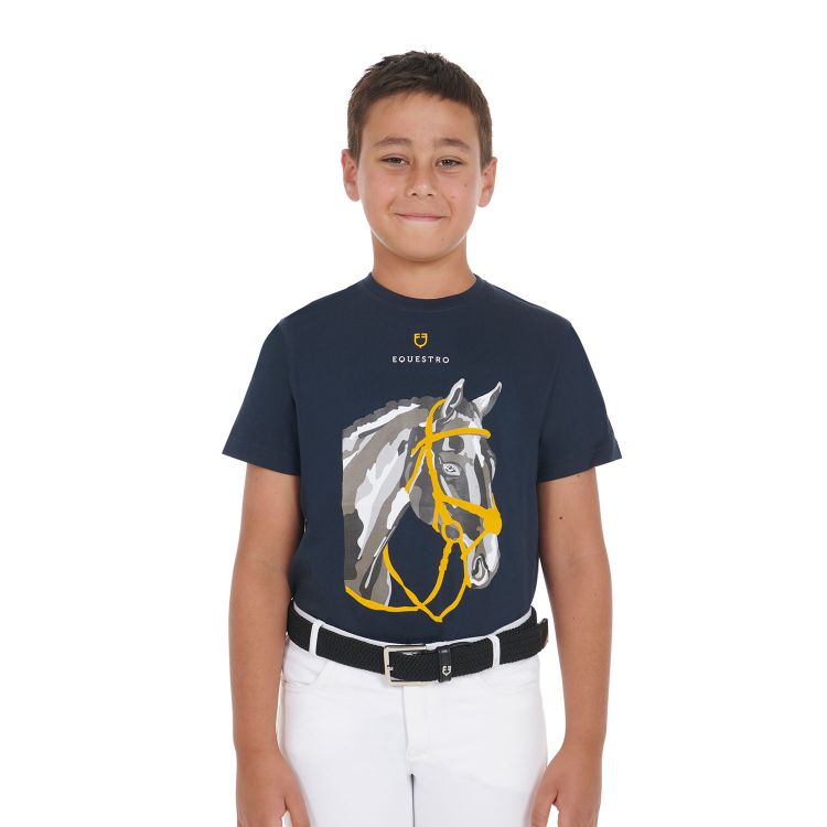 Kids' slim fit t-shirt with horse's head