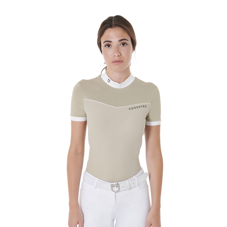 Women’s polo short sleeve competition in technical fabric