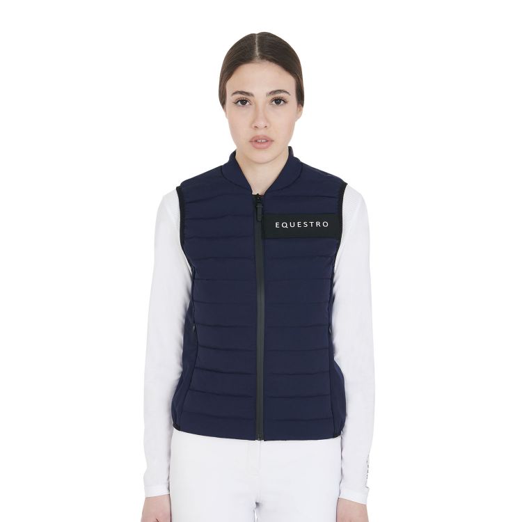 Women's vest in windproof technical fabric