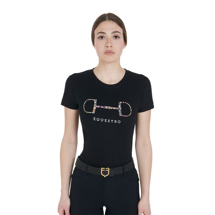 Women's slim fit t-shirt with snaffle bit