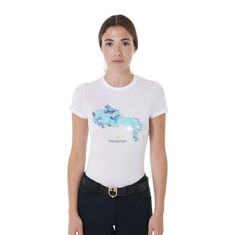 Women's slim fit Jump print cotton t-shirt