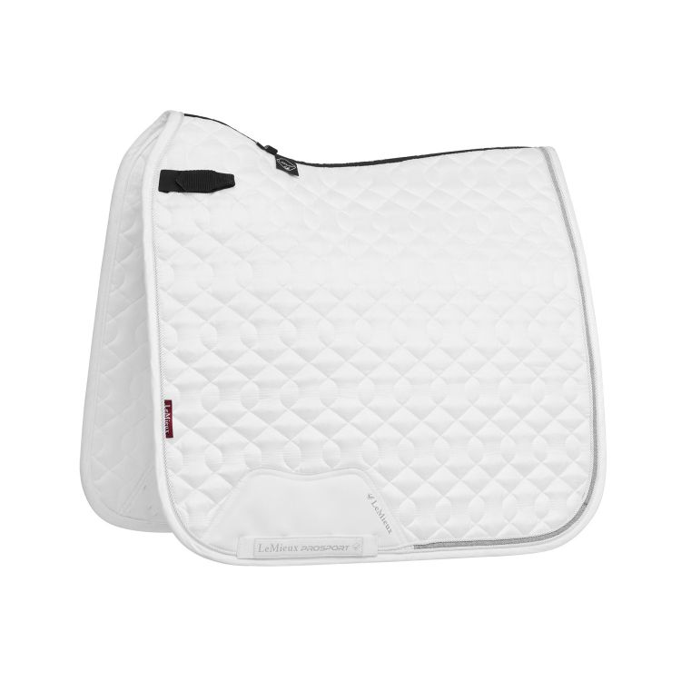 CRYSTAL SUEDE DRESSAGE SQUARE WHITE