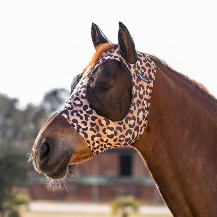 Lycra anti-fly mask with ear cover net