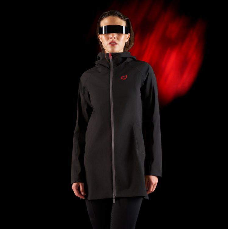 Equestro Ridertechnology women's waterproof shell jacket long
