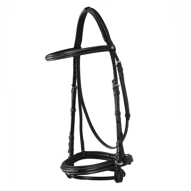 Leather English bridle with embroideries NEW