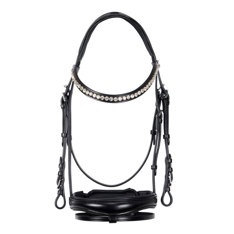 English leather bridle with glitter