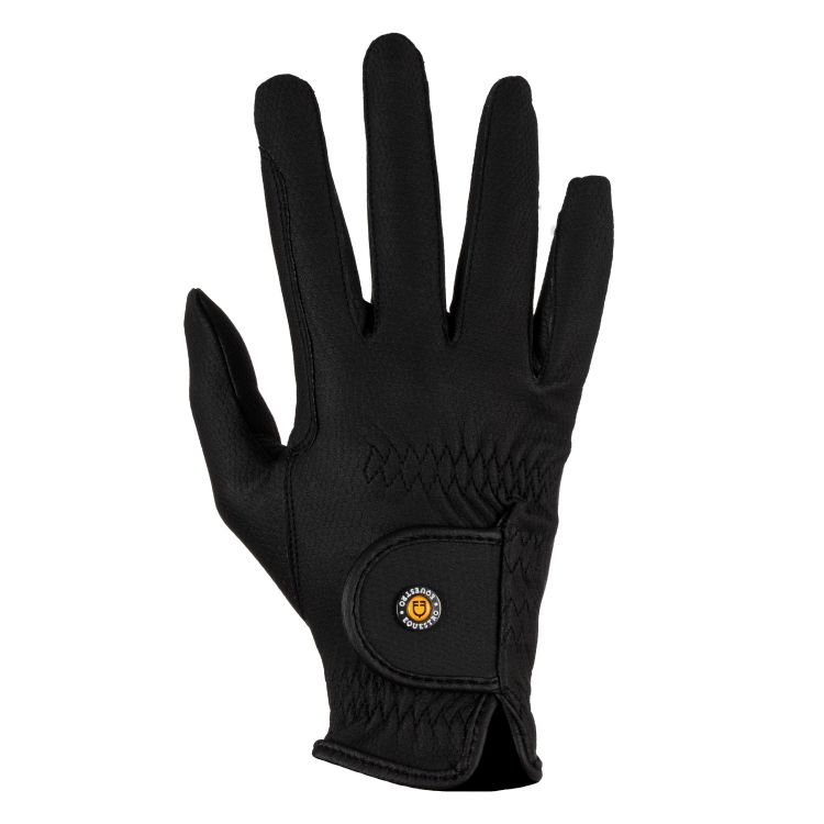 Unisex padded gloves in synthetic leather with Velcro closure
