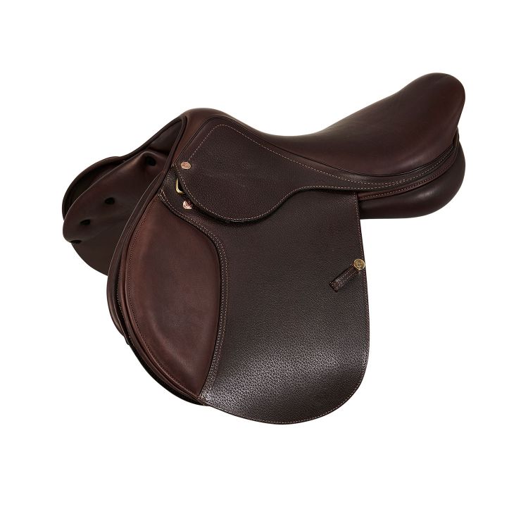 Roma jumping saddle wooden tree hammered leather