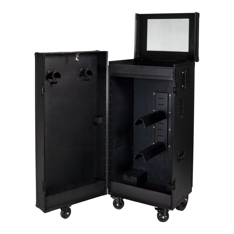 Black hardware saddle cabinet 65x62x138cm