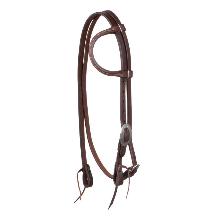 One-ear western bridle w/throat latch