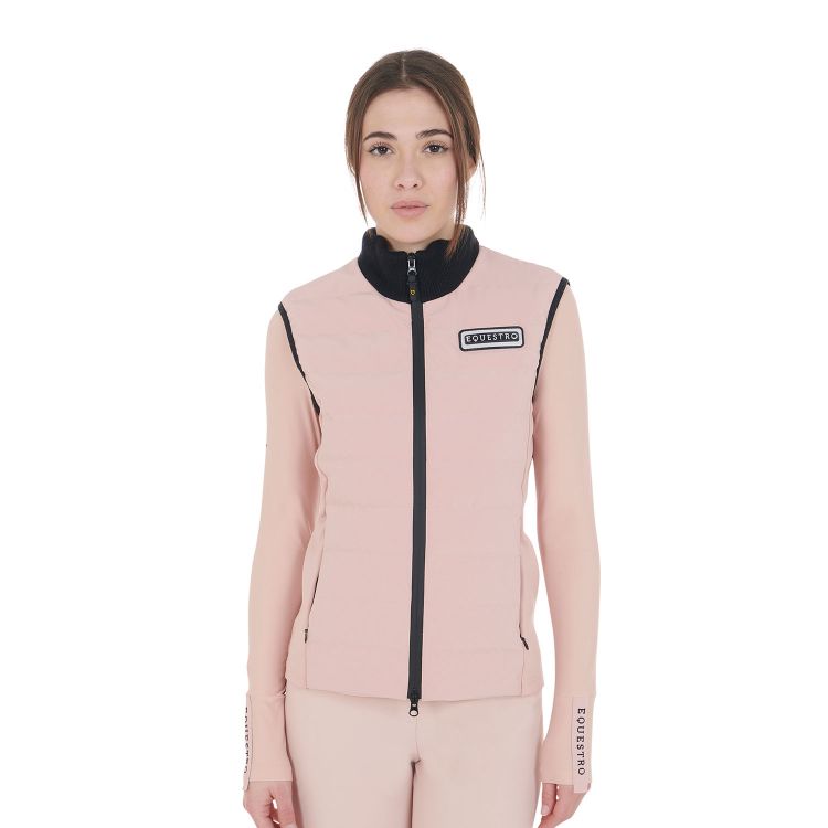 Women's zippered vest technical blend