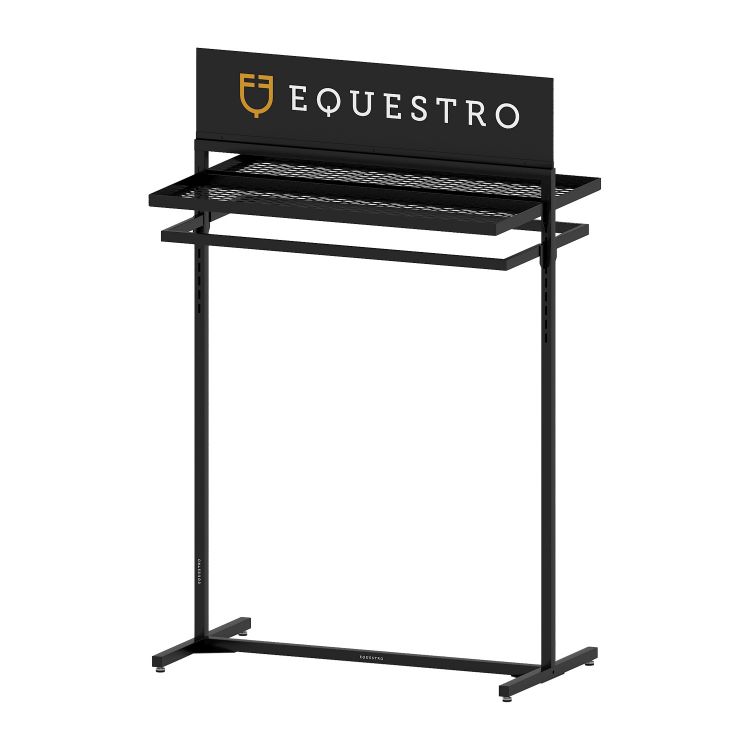 Black steel clothing display  L1000xW400xH1600 mm