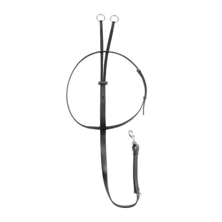 Leather collier martingale