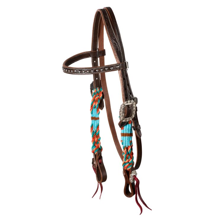 ROPE WAVES WESTERN BRIDLE