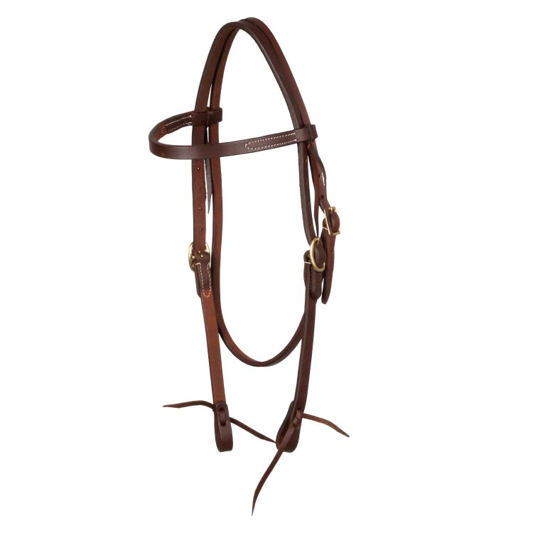 WESTERN TIE ENDS BROWBAND BRIDLE