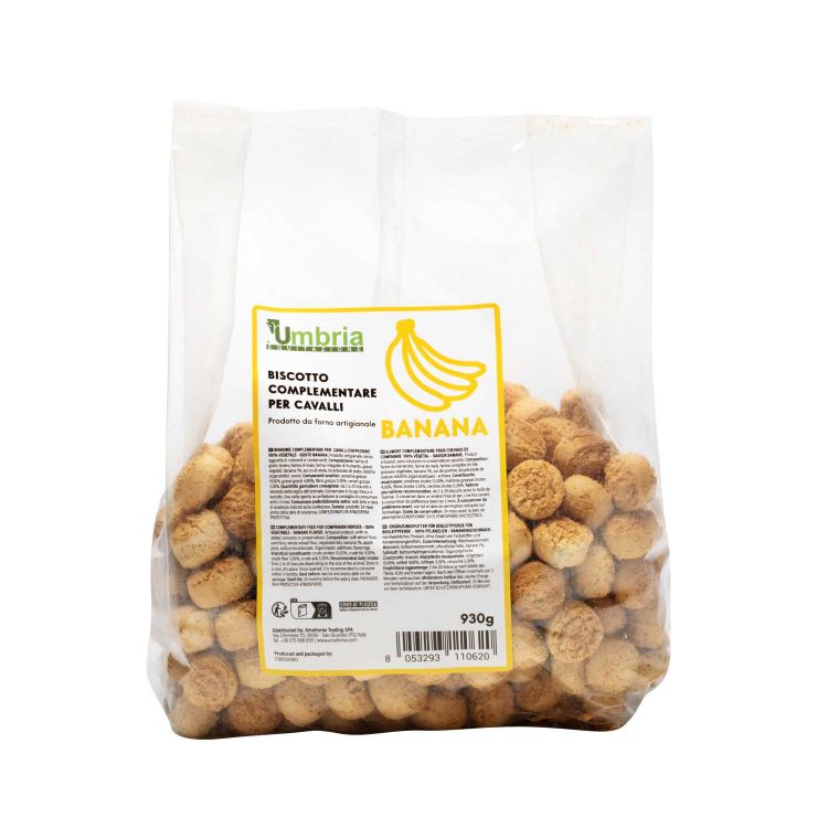 BANANA FLAVOURED VEGETABLE BISCUIT FOR HORSES (930 GR)