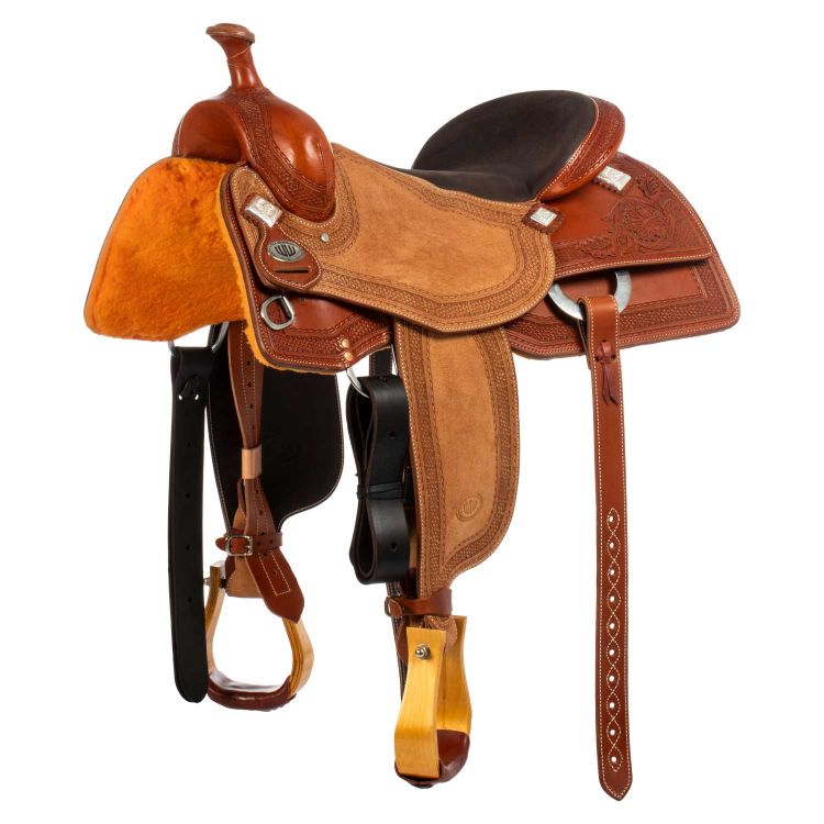 Westwood classic working cow cognac reverse saddle #FL6 border #64